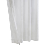 Habitat 100% Polyester Daphne Sheer Grommet Faux Linen Solid Curtain Panel White