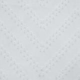 Habitat 100% Polyester Regina Sheer Chevron Delightful Textured Grommet Curtain Panel White
