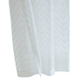Habitat 100% Polyester Regina Sheer Chevron Delightful Textured Grommet Curtain Panel White