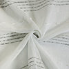 Habitat 100% Polyester Jasper Sheer Faux Linen Stripe Grommet Curtain Panel White