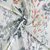 Habitat 100% Polyester Audrey Sheer Grommet Floral Faux Linen Curtain Panel  Multi