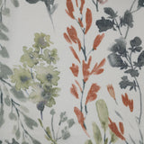Habitat 100% Polyester Audrey Sheer Grommet Floral Faux Linen Curtain Panel  Multi
