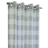 Habitat 100% Polyester Genesis Light Filtering Plaid Woven Grommet Curtain Panel Grey