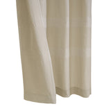 Habitat 100% Polyester Phoebe Light Embroidered Stripe Filtering Grommet Curtain Panel Taupe