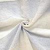 Habitat 100% Polyester Nathan Stripe Sheer Faux Linen Dual Header Curtain Panel Blue