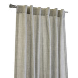 Habitat 100% Polyester Johnstown Light Filtering Faux Linen Textured Dual Header Curtain Panel Silver