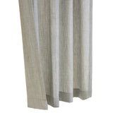 Habitat 100% Polyester Johnstown Light Filtering Faux Linen Textured Dual Header Curtain Panel Silver