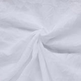 Habitat 85% Polyester 15% Cotton Crushed Sheer Crinkle Textured Solid Rod Pocket Curtain Panel 52" x 84" White