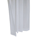 Habitat 85% Polyester 15% Cotton Crushed Sheer Crinkle Textured Solid Rod Pocket Curtain Panel 52" x 84" White