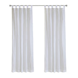 Habitat 85% Polyester 15% Cotton Crushed Sheer Crinkle Textured Solid Rod Pocket Curtain Panel White