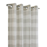 Habitat 100% Polyester Bradley Light Filtering Plaid Woven Grommet Curtain Panel 52" x 84" in Taupe