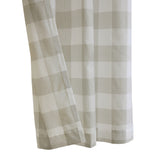 Habitat 100% Polyester Bradley Light Filtering Plaid Woven Grommet Curtain Panel 52" x 84" in Taupe