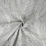 Habitat 100% Polyester Eleanor Light Filtering Jacquard Leaf Grommet Curtain Panel in Grey