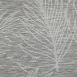 Habitat 100% Polyester Eleanor Light Filtering Jacquard Leaf Grommet Curtain Panel in Grey