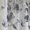 Habitat 100% Polyester Nora Faux Linen Floral Sheer Grommet Curtain Panel 52" x 84" in Steel Blue