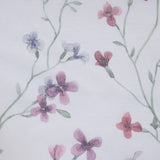 Habitat 100% Polyester Hazel Sheer Faux Linen Floral Grommet Curtain Panel Pink