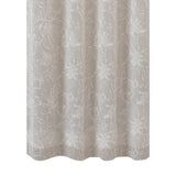 Habitat 100% Polyester Sheila Light Filtering Faux Linen Floral Grommet Curtain Panel 52" x 84" Taupe