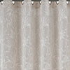 Habitat 100% Polyester Sheila Light Filtering Faux Linen Floral Grommet Curtain Panel 52