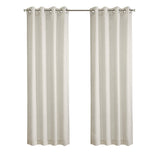 Habitat 90% Polyester 10% Linen Faux Solid Samuelson Light Filtering Grommet Curtain Panel Linen