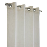 Habitat 90% Polyester 10% Linen Faux Solid Samuelson Light Filtering Grommet Curtain Panel Linen