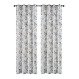 Habitat 100% PolyesterCamila Light Filtering Floral Faux Linen Grommet Curtain Panel 52" x 84" Blue