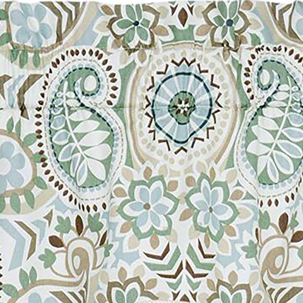 Ellis Curtain Paisley Prism Duchess 3" Rod Pocket Filler Valances for Windows 50