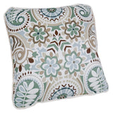 Ellis Curtain Paisley Prism Decorative Soft & Comfortable Toss Pillow 18" x 18" Latte