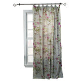 Balmoral Floral Print Tailored Panel Curtain 48-Inch-by-63-Inch - Lilac / Green