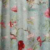 Balmoral Floral Print Tailored Panel Curtain 48-Inch-by-63-Inch - Sage/Wine