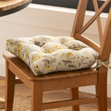 Ellis Curtain Regency Jacobean Floral Soft Reversible Chair Polyester Fill Cushions Pad 15"x14"