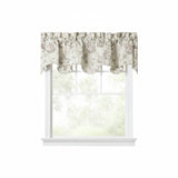 Ellis Curtain 48% Cotton 52% Polyester Abigail Traditional Hydrangea Pattern Scallop Window Valance 70" x 17" Lilac