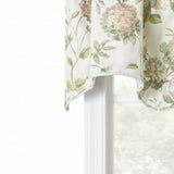 Ellis Curtain 48% Cotton 52% Polyester Abigail Traditional Hydrangea Pattern Scallop Window Valance 70" x 17" Multi