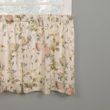 Ellis Curtain Abigail Design Printed Room Darkening Window Rod Pocket Pair Set With 2 Tiers - 2-Piece - Multi