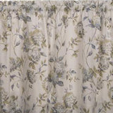 Ellis Curtain Abigail Design Printed Room Darkening Window Rod Pocket Pair Set With 2 Tiers - 2-Piece - 56x24", Porcelain