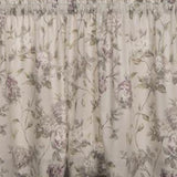 Ellis Curtain Abigail Design Printed Room Darkening 2-Piece Window Rod Pocket Pair Set With 2 Tiers - 56x36", Lilac