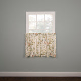 Ellis Curtain Abigail Design Printed Room Darkening Window Rod Pocket Pair Set With 2 Tiers - 2-Piece - Multi