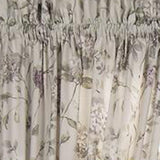 Ellis Curtain Abigail 100 Percent High Quality 2-Piece Window Rod Pocket Panel Pairs With 2 Tie Backs 90x63" Lilac