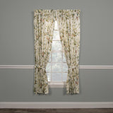 Ellis Curtain Abigail 100 Percent High Quality 2-Piece Window Rod Pocket Panel Pairs With 2 Tie Backs 90x63" Multicolor
