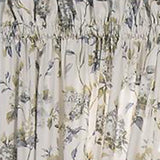 Ellis Curtain Abigail Design Printed Room Darkening 2-Piece Window Rod Pocket Pair Set with 2 Tiers - 56x24