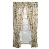 Ellis Curtain Abigail 100 Percent High Quality 2-Piece Window Rod Pocket Panel Pairs With 2 Tie Backs - 90x84" - 90" x 84" Multicolor