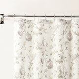 Ellis Curtain 48% Cotton 52% Polyester Traditional Hydrangea Pattern Abigail Shower Curtain 72" x 72" Lilac