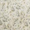 Ellis Curtain Abigail Classic Floral Design Button Holes Shower Curtain 72" x 72" Porcelain