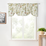 Ellis Curtain 48% Cotton 52% Polyester Abigail Traditional Hydrangea Pattern Tie Up Window Valance 60" x 22" Multi
