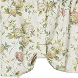 Ellis Curtain 48% Cotton 52% Polyester Abigail Traditional Hydrangea Pattern Tie Up Window Valance 60" x 22" Multi