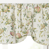 Ellis Curtain 48% Cotton 52% Polyester Abigail Traditional Hydrangea Pattern Tie Up Window Valance 60" x 22" Multi