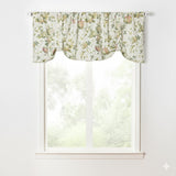 Ellis Curtain 48% Cotton 52% Polyester Abigail Traditional Hydrangea Pattern Tie Up Window Valance 60" x 22" Multi