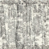 Ellis Curtain Victoria Park Toile Design Printed Room Darkening 2-Piece Window Rod Pocket Pair