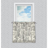 Ellis Curtain Victoria Park Toile Room Darkening Window Rod Pocket Pair Set With 2 Tiers - 2-Piece - 68x24"