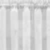 Ellis Curtain Shadow Stripe Tailored Curtain Panel Pair for Windows with Ties White