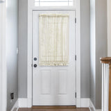 Ellis Curtain Cotton Voile 1.5" Rod Pocket Semi Sheer Door Curain Panel Natural